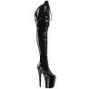 Pleaser FLAMINGO-3014 Patent Extreme Heeled Thigh Boots