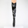 Pleaser JUBILANT-3006 Black Heeled Overknee Boots