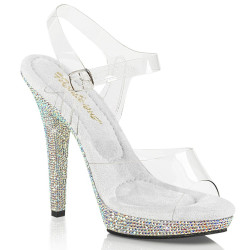 Fabulicious LIP-108DM Strass High Heeled Bridal Sandals