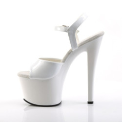 Pleaser SKY-309 White Platform High Heels Disco Shoes