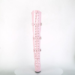 Pleaser SEDUCE-3028 Rose Buckle Thigh High Boots