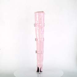 Pleaser SEDUCE-3028 Rose Buckle Thigh High Boots