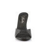 Pleaser CLASSIQUE-01 Black Kid Vegan High Heeled Mules