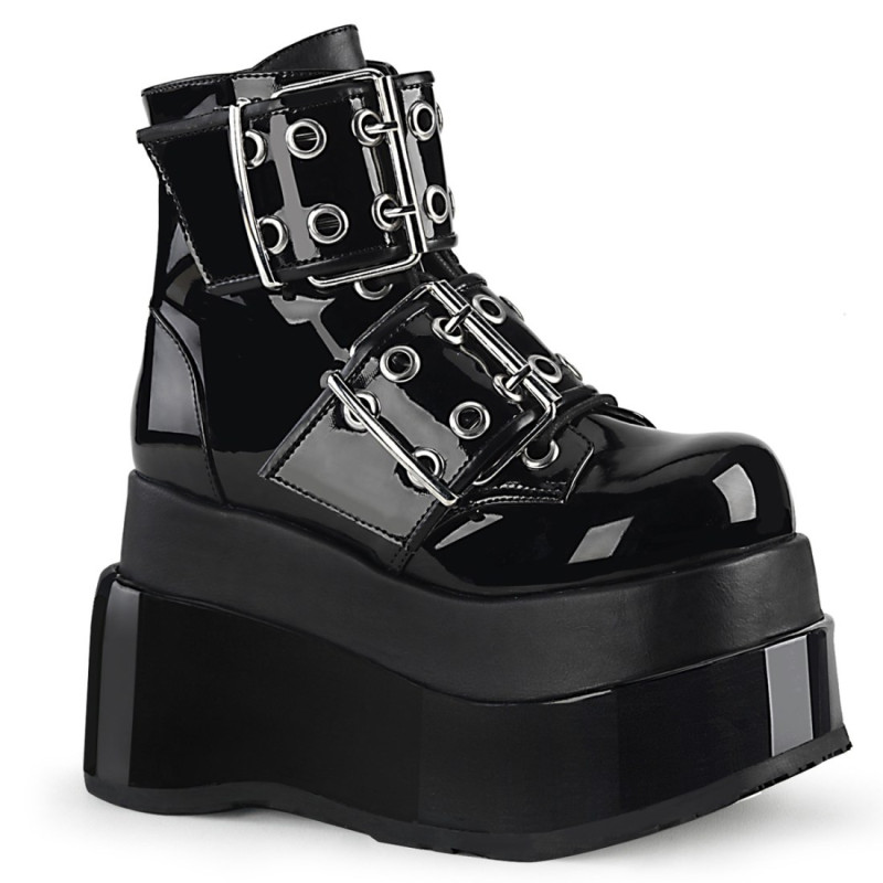 Demonia BEAR-104 Black Patent Vegan Platform Women Boots Demonia BEAR-104 Black Patent Vegan Platform Women Boots