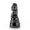 Demonia BEAR-104 Black Patent Vegan Platform Women Boots