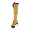 Pleaser DELIGHT-3000TL Tan Vegan Leather Brown Sale