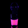 Pleaser SKY-309UVLG Neon Pink Platform High Heels Shoes