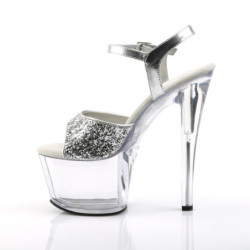 Pleaser SKY-310 Clear Platform High Heel Pole Dance Shoes