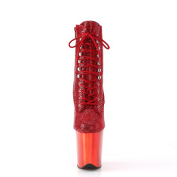 Pleaser FLAMINGO-1020CHRS Red Strass Chrome Sale Women