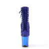 Pleaser FLAMINGO-1020CHRS Blue Strass Chrome Sale Women