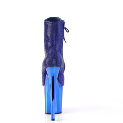 Pleaser FLAMINGO-1020CHRS Blue Strass Chrome Sale Women