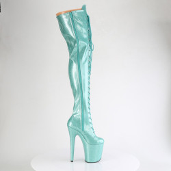 Pleaser FLAMINGO-3020GP Baby Blue Glitter Patent Sale
