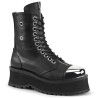 Demonia GRAVEDIGGER-10 Black Vegan Platform Men Boots