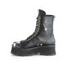 Demonia GRAVEDIGGER-10 Black Vegan Platform Men Boots