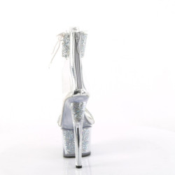 Pleaser SKY-327RSI Ankle Cuff Silver Insole High Heels