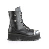 Demonia GRAVEDIGGER-10 Black Vegan Platform Men Boots