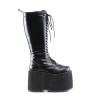 Demonia MEGA-602 Black Vegan Platform Men Boots