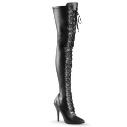 Pleaser SEDUCE-3024 Vegan Laced Thigh High Boots
