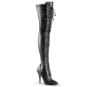 Pleaser SEDUCE-3024 Vegan Laced Thigh High Boots