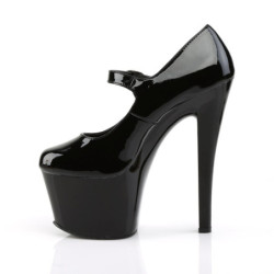 Pleaser SKY-387 Black Platform High Heeled Pumps Women