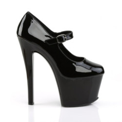 Pleaser SKY-387 Black Platform High Heeled Pumps Women