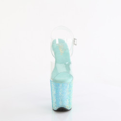 Pleaser BEJEWELED-808RRS Transparent Baby Blue Strass