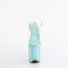 Pleaser BEJEWELED-808RRS Transparent Baby Blue Strass
