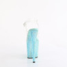 Pleaser BEJEWELED-808RRS Transparent Baby Blue Strass
