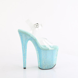 Pleaser BEJEWELED-808RRS Transparent Baby Blue Strass