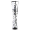 Bordello SPECTACUL-300SQ Silver Sequins Chunky 70s Boots