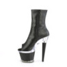 Pleaser SPECTATOR-1012 Black Vegan Leather Transparent