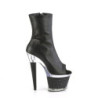 Pleaser SPECTATOR-1012 Black Vegan Leather Transparent