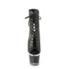 Pleaser SPECTATOR-1016 Black Vegan Leather Transparent