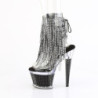 Pleaser SPECTATOR-1017RSF Transparent Black Ankle Boots