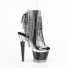 Pleaser SPECTATOR-1017RSF Transparent Black Ankle Boots
