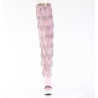 Pleaser DELIGHT-3017RSF Rose Fringes Thigh High Boots