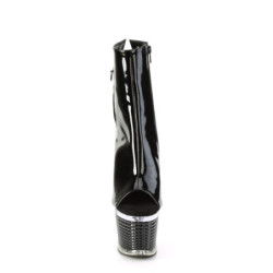 Pleaser SPECTATOR-1018 Black Patent Transparent Sale