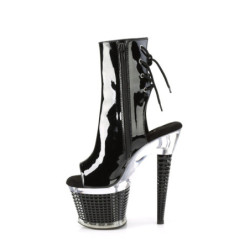 Pleaser SPECTATOR-1018 Black Patent Transparent Sale