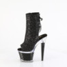 Pleaser SPECTATOR-1018G Black Glitter Transparent Sale