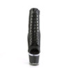 Pleaser SPECTATOR-1021 Black Vegan Leather Transparent