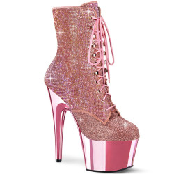 Pleaser ADORE-1020CHRS Rose Strass Chrome Sale Women