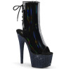 Pleaser BEJEWELED-1018DM-7 Black Hologram Patent Strass