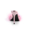 Fabulicious CLASSIQUE-01F Rose Vegan Fur Mules Women