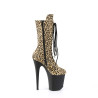 Pleaser FLAMINGO-1050LP Leopard Print Pony Hair Black