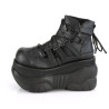 Demonia BOXER-13 Black Vegan Leather Men Boots