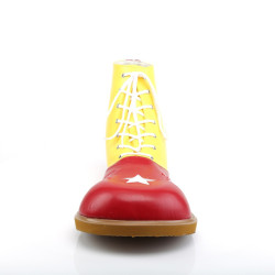 Funtasma CLOWN-02 Yellow Red Vegan Circus Shoes