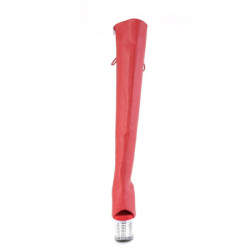 Pleaser SPECTATOR-3019 Red Vegan Leather Transparent