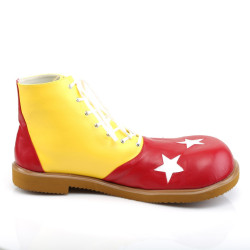 Funtasma CLOWN-02 Yellow Red Vegan Circus Shoes