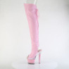 Pleaser SPECTATOR-3030 Rose Laced Overknee Boots
