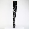 Pleaser JUBILANT-3007 Patent Heeled Overknee Boots